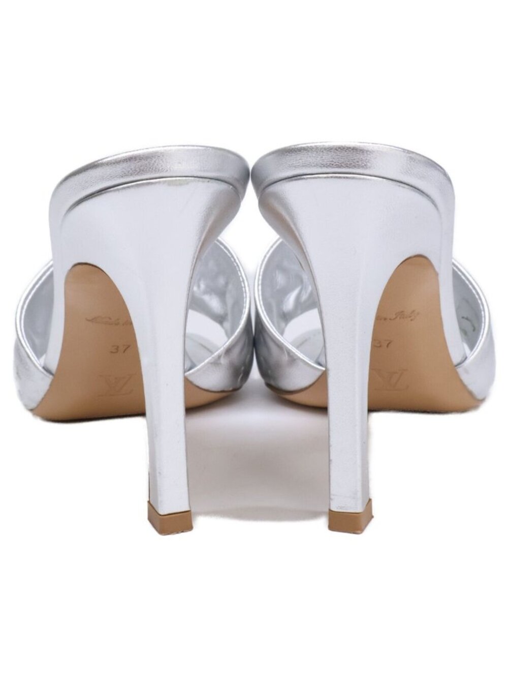 Louis Vuitton Revival Line Metallic Lambskin Mules - Picture 3 of 9